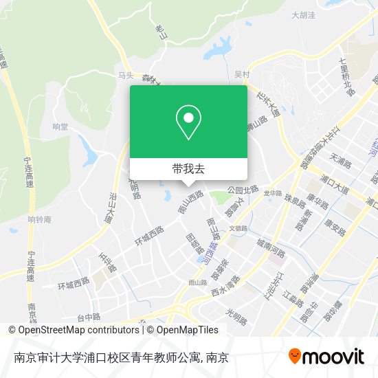 南京审计大学浦口校区青年教师公寓地图