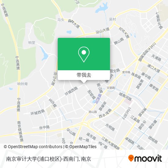 南京审计大学(浦口校区)-西南门地图