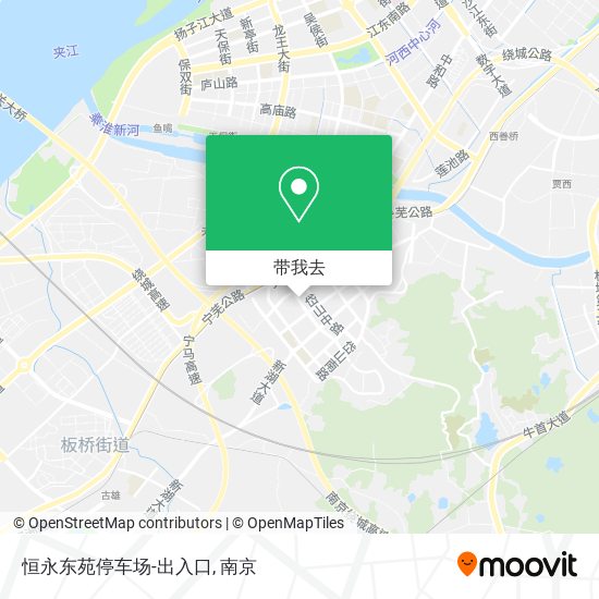 恒永东苑停车场-出入口地图