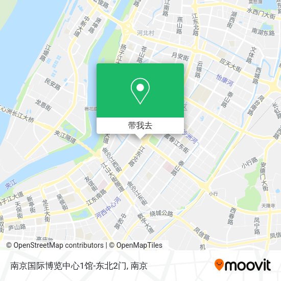 南京国际博览中心1馆-东北2门地图