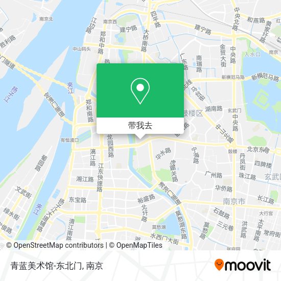 青蓝美术馆-东北门地图