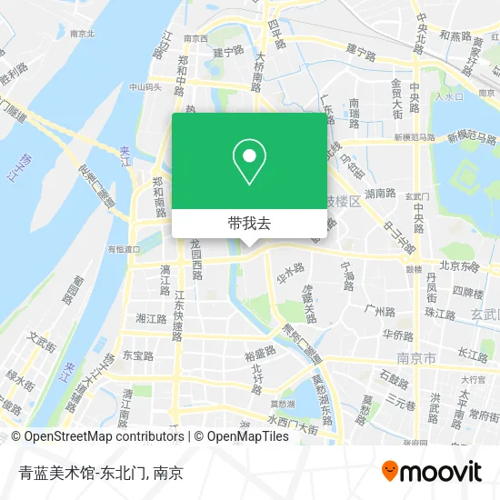 青蓝美术馆-东北门地图