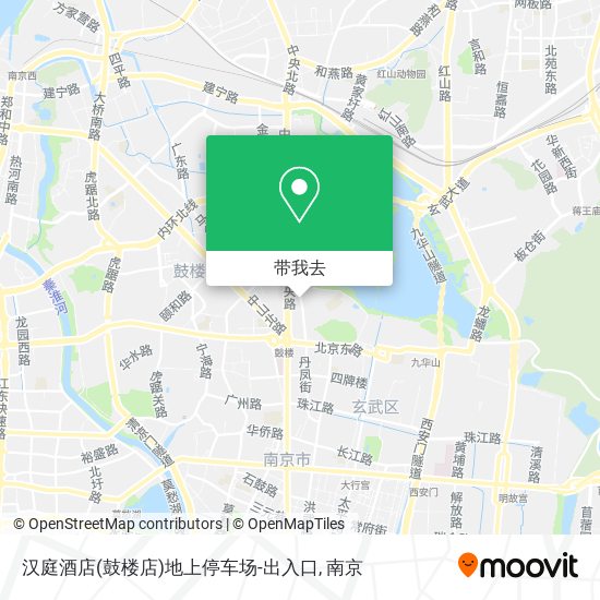 汉庭酒店(鼓楼店)地上停车场-出入口地图