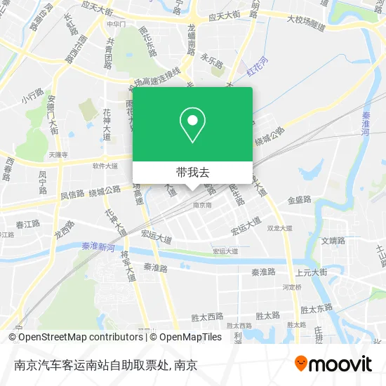 南京汽车客运南站自助取票处地图