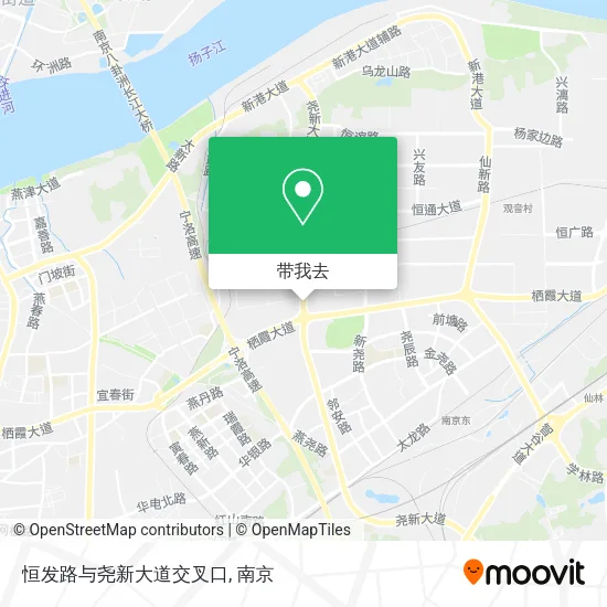 恒发路与尧新大道交叉口地图