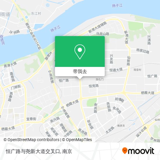 恒广路与尧新大道交叉口地图