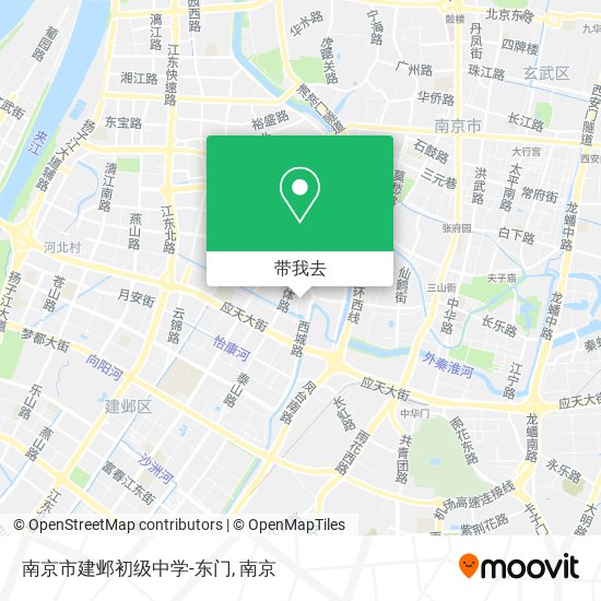 南京市建邺初级中学-东门地图