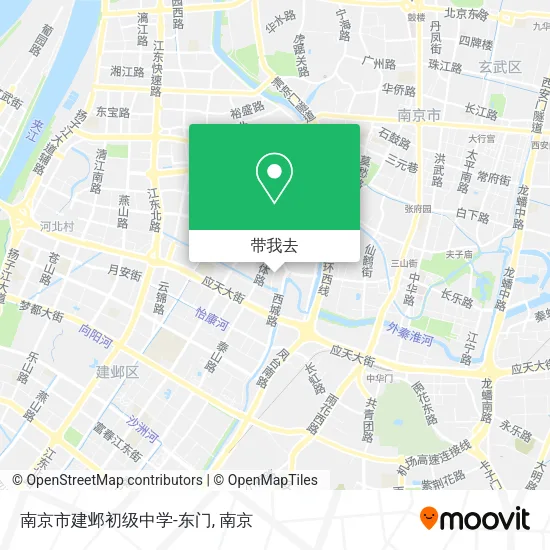 南京市建邺初级中学-东门地图
