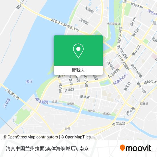 清真中国兰州拉面(奥体海峡城店)地图