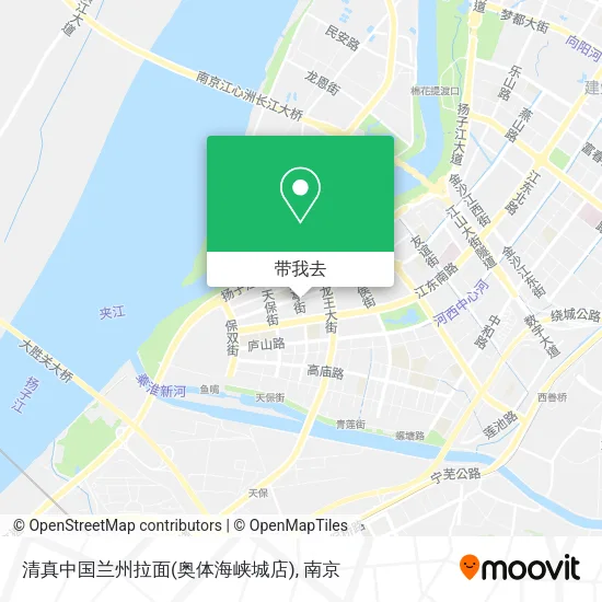 清真中国兰州拉面(奥体海峡城店)地图