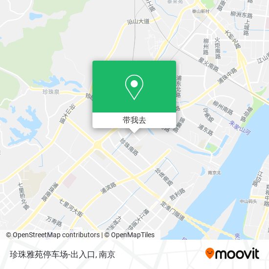 珍珠雅苑停车场-出入口地图