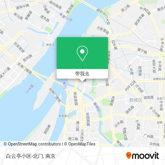 白云亭小区-北门地图