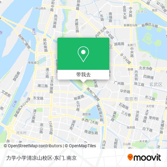 力学小学清凉山校区-东门地图