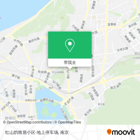 红山韵致居小区-地上停车场地图