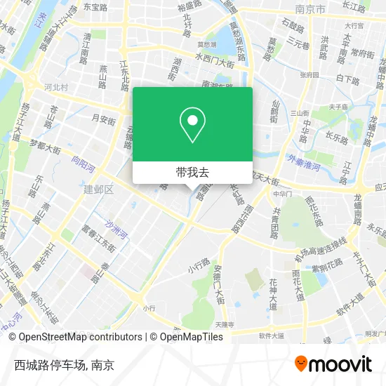 西城路停车场地图