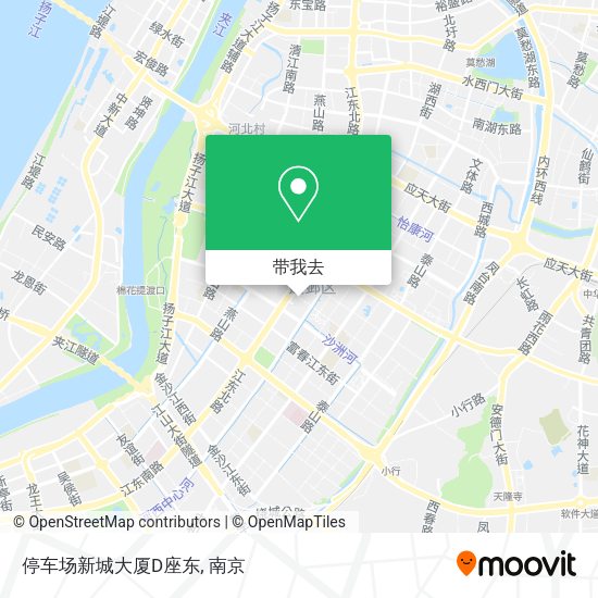停车场新城大厦D座东地图