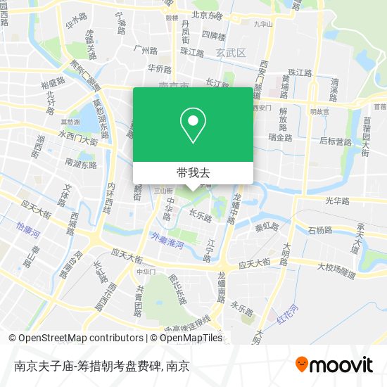 南京夫子庙-筹措朝考盘费碑地图