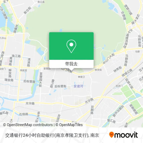 交通银行24小时自助银行(南京孝陵卫支行)地图