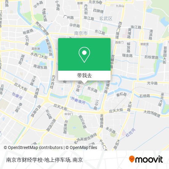 南京市财经学校-地上停车场地图
