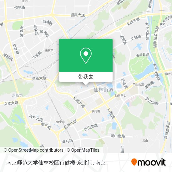 南京师范大学仙林校区行健楼-东北门地图