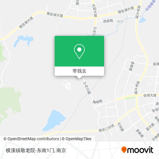 横溪镇敬老院-东南1门地图