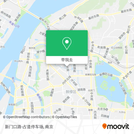 新门口路-占道停车场地图