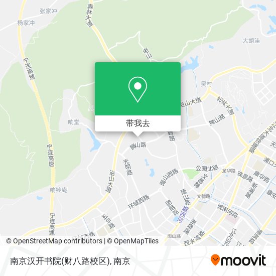 南京汉开书院(财八路校区)地图