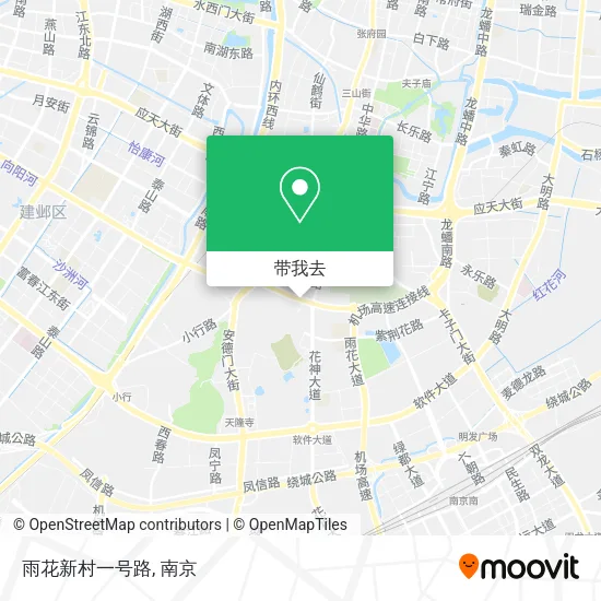 雨花新村一号路地图