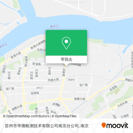 苏州市华测检测技术有限公司南京分公司地图
