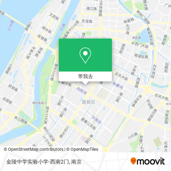 金陵中学实验小学-西南2门地图