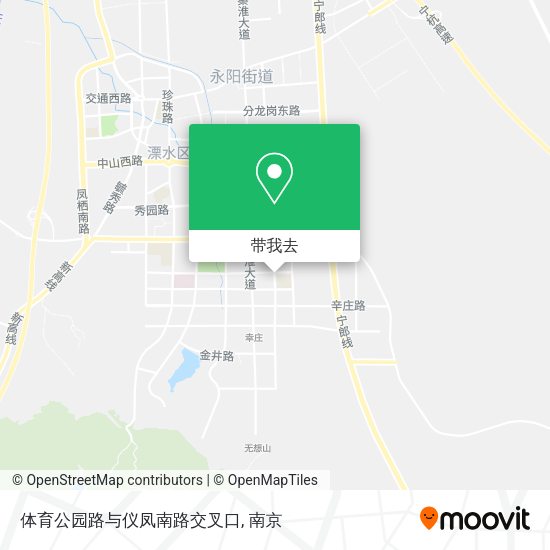 体育公园路与仪凤南路交叉口地图