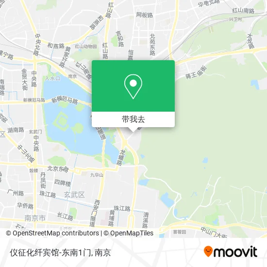 仪征化纤宾馆-东南1门地图