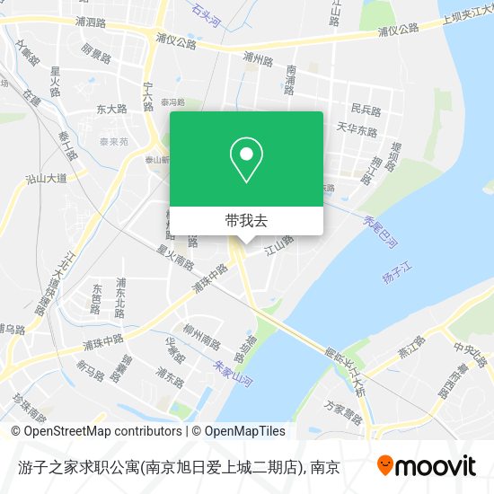 游子之家求职公寓(南京旭日爱上城二期店)地图