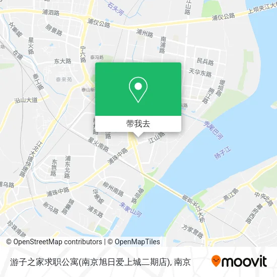 游子之家求职公寓(南京旭日爱上城二期店)地图