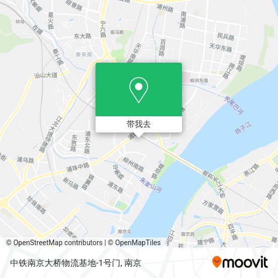 中铁南京大桥物流基地-1号门地图