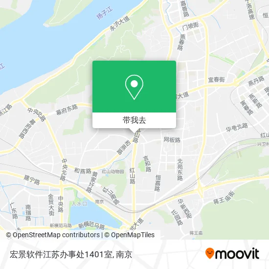 宏景软件江苏办事处1401室地图