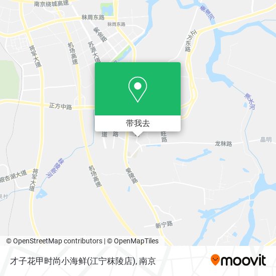 才子花甲时尚小海鲜(江宁秣陵店)地图