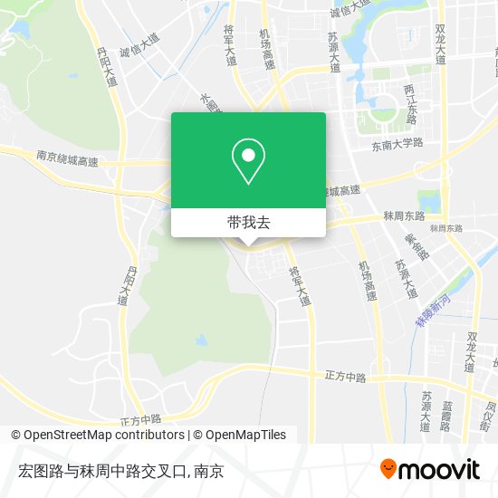 宏图路与秣周中路交叉口地图