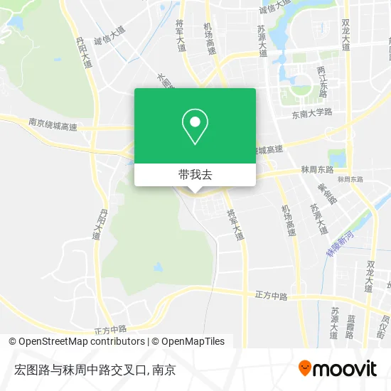 宏图路与秣周中路交叉口地图