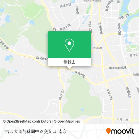 吉印大道与秣周中路交叉口地图