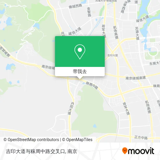 吉印大道与秣周中路交叉口地图