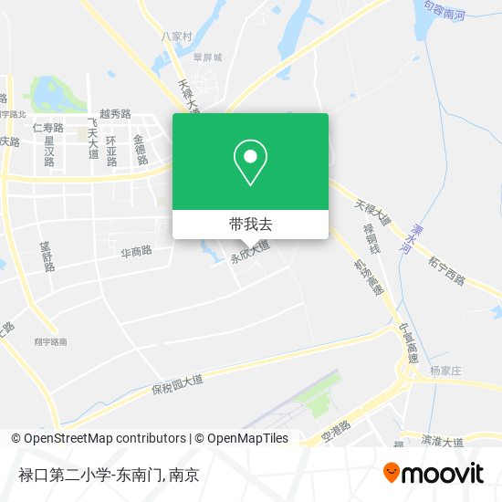 禄口第二小学-东南门地图