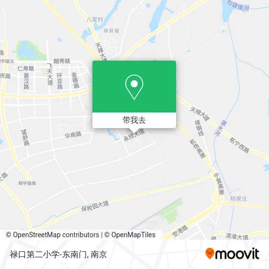 禄口第二小学-东南门地图