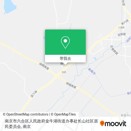 南京市六合区人民政府金牛湖街道办事处长山社区居民委员会地图