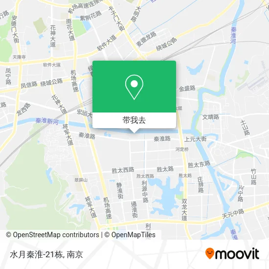 水月秦淮-21栋地图