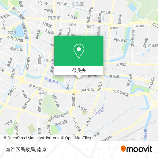 秦淮区民政局地图