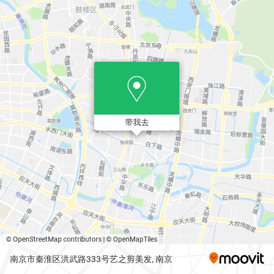 南京市秦淮区洪武路333号艺之剪美发地图