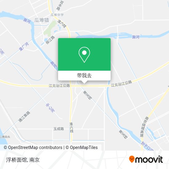 浮桥面馆地图