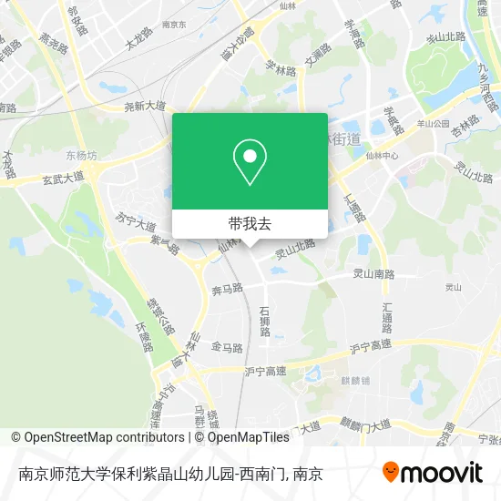 南京师范大学保利紫晶山幼儿园-西南门地图