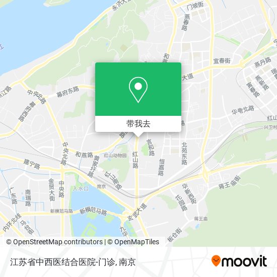 江苏省中西医结合医院-门诊地图